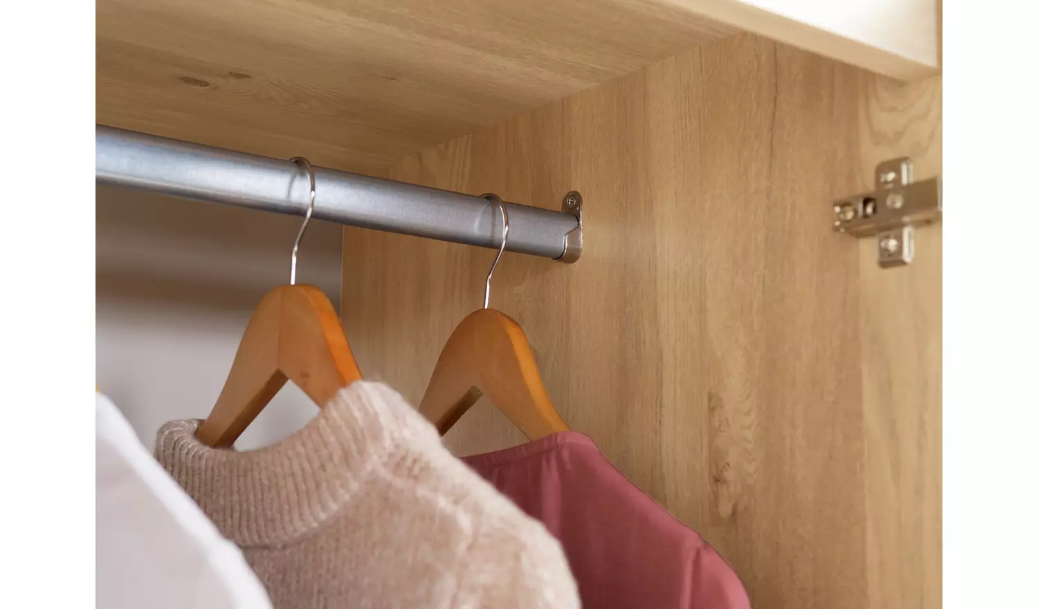 Argos Home Jenson 2 Piece 2 Door Wardrobe Set - Oak Effect