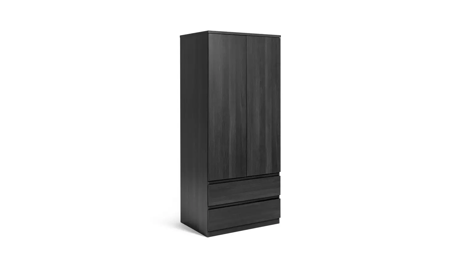 Argos Home Jenson 2 Piece 2 Door Wardrobe Set- Black Brown