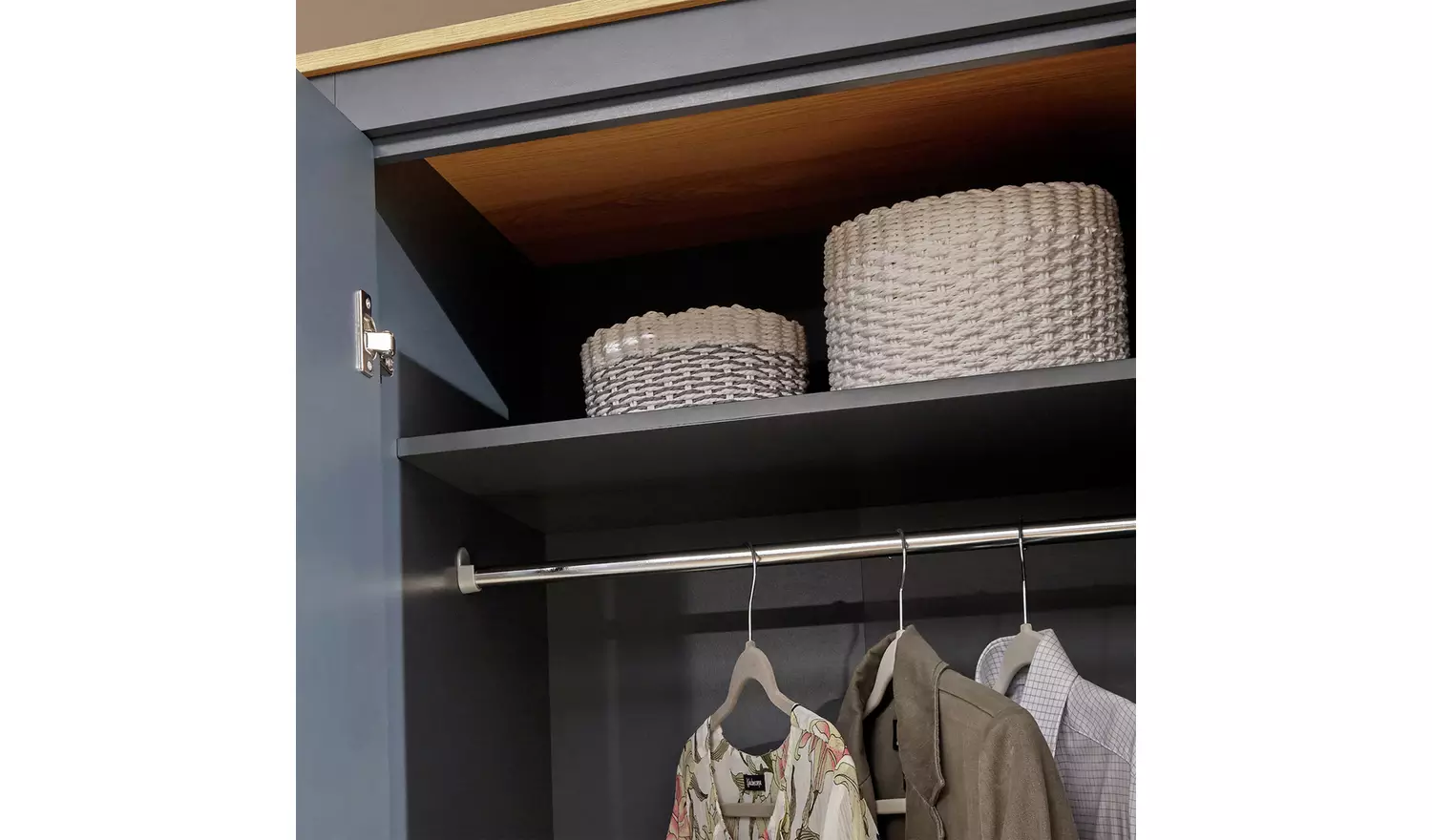 GFW Lancaster 3 Piece 2 Door Wardrobe Set - Blue