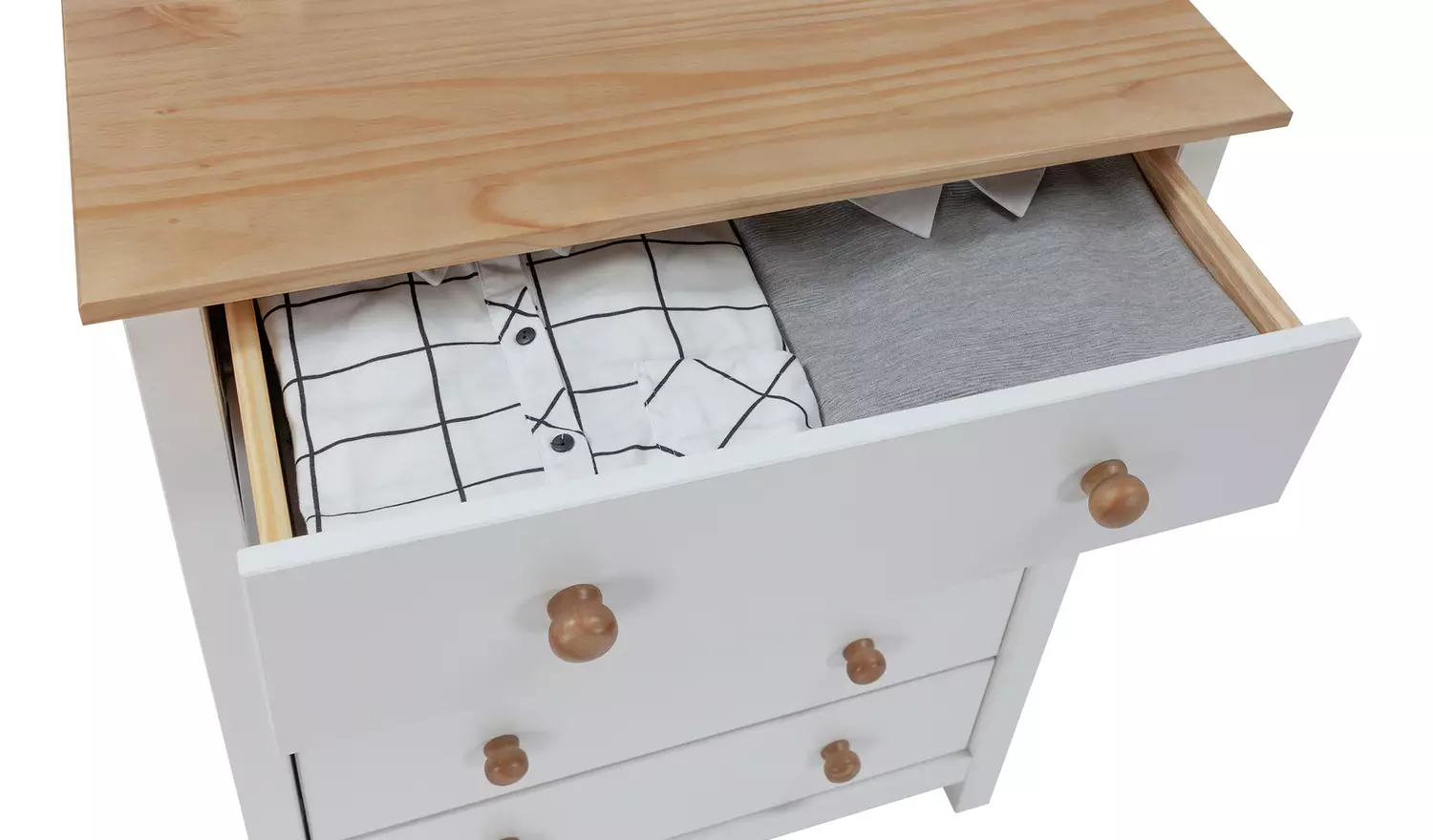 Argos Home Scandinavia 3 Piece Wardrobe Set - Pine & White