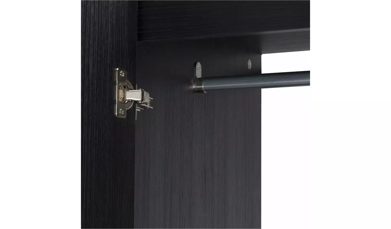 Argos Home Malibu 3 Piece 2 Door Wardrobe Set - Black