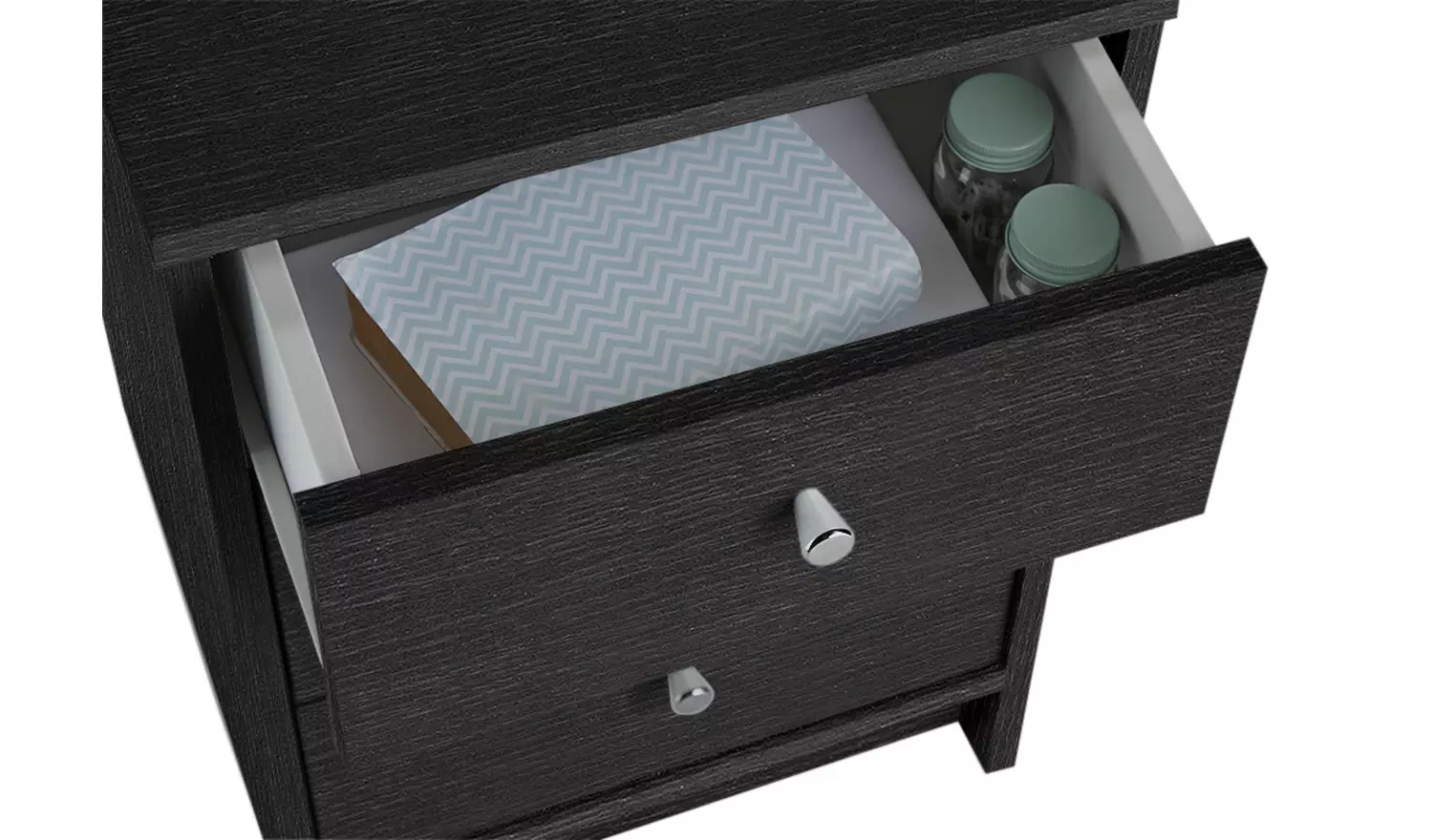 Argos Home Malibu 3 Piece 2 Door Wardrobe Set - Black