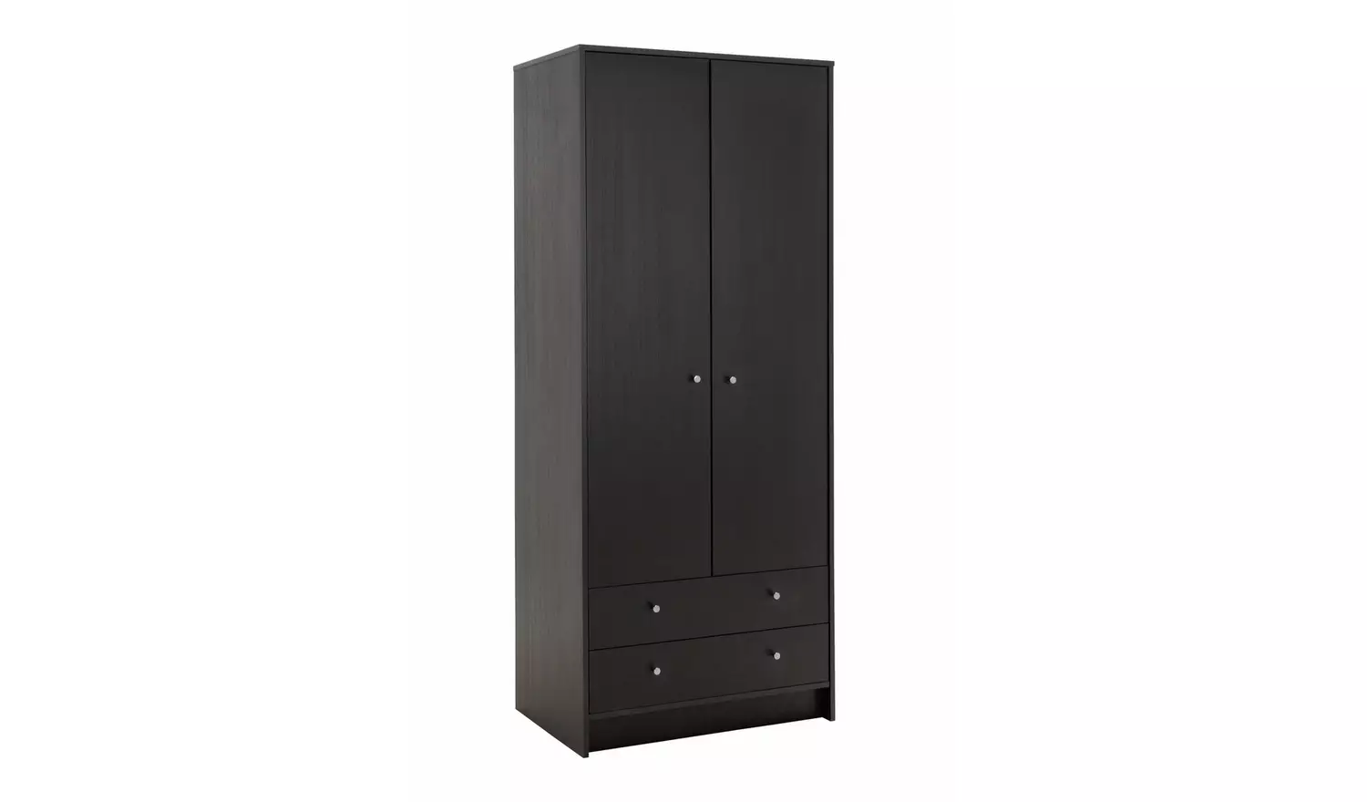 Argos Home Malibu 4 Piece 2 Door Wardrobe Set - Black