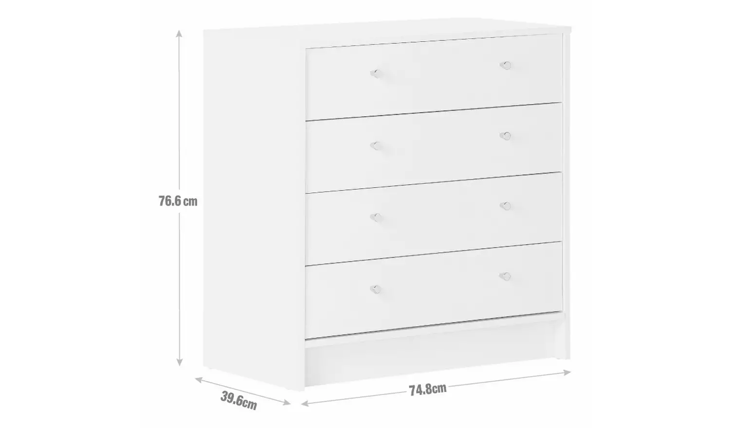 Argos Home Malibu 4 Piece 2 Door Wardrobe Set - Black