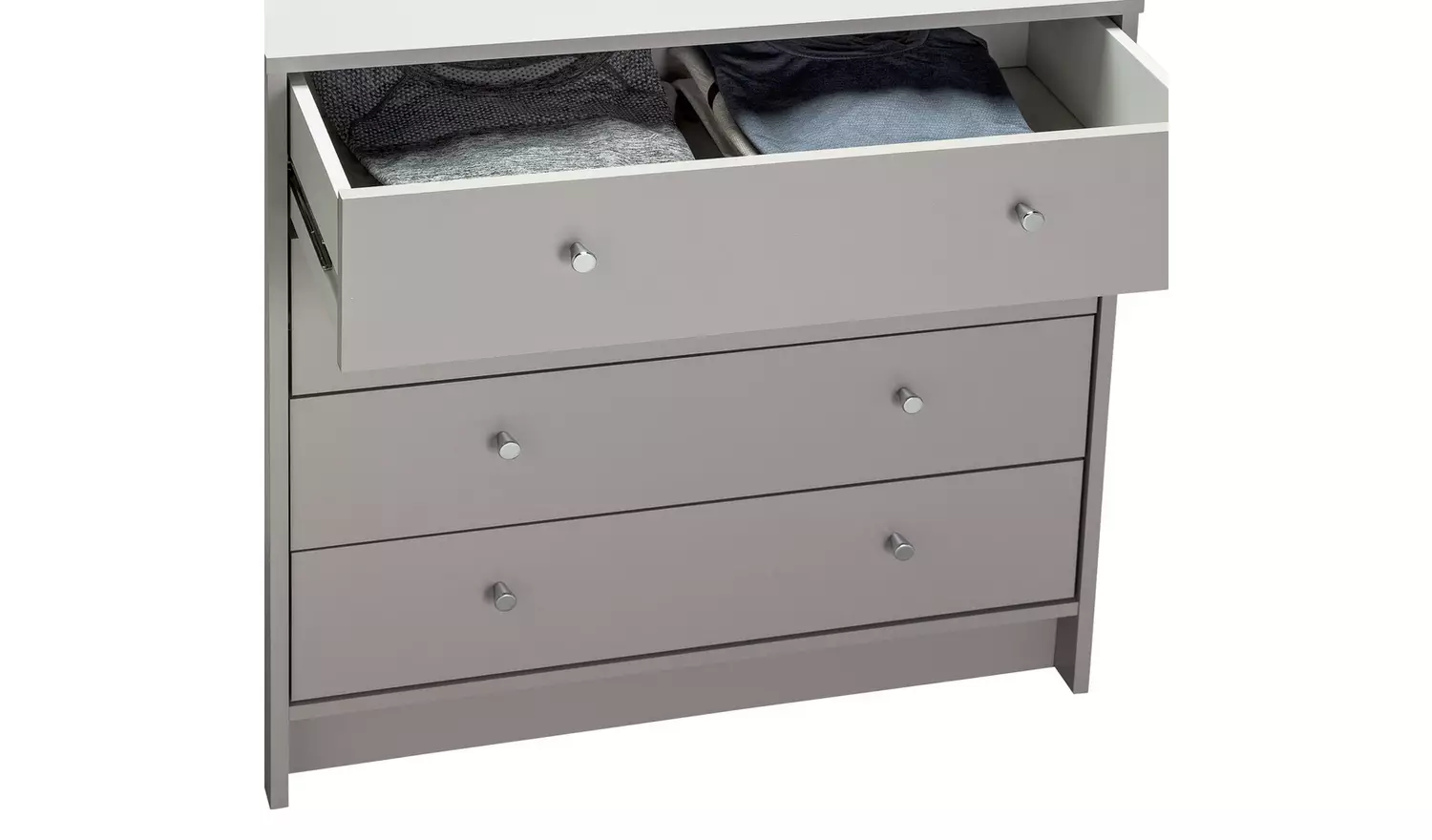 Argos Home Malibu 4 Piece 2 Door Wardrobe Set - Grey