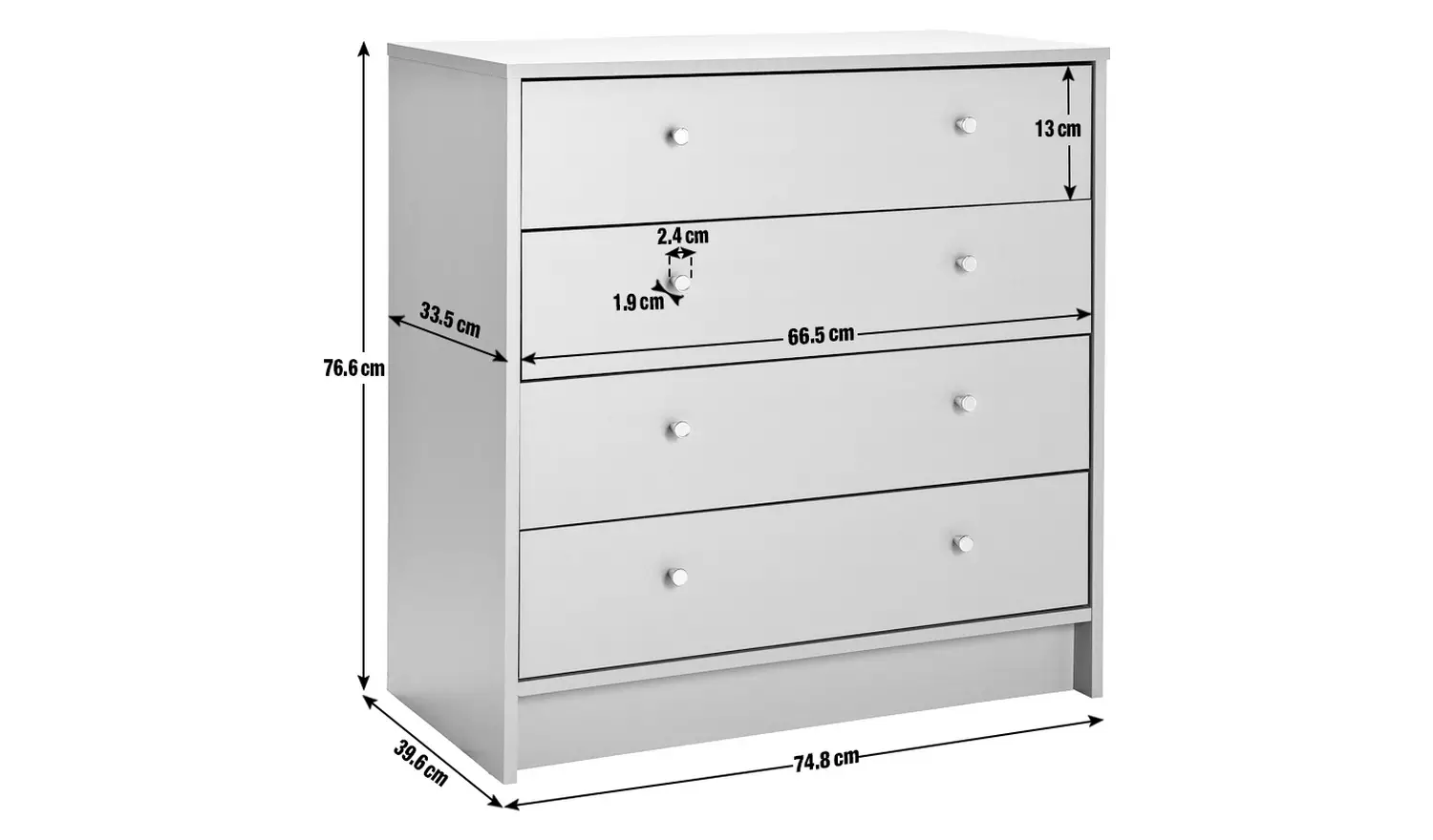 Argos Home Malibu 4 Piece 2 Door Wardrobe Set - Grey