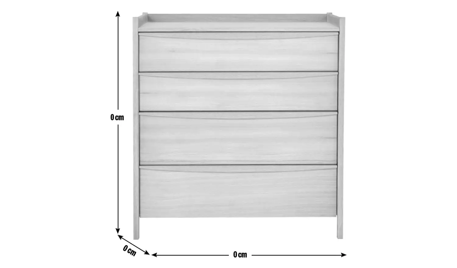 Habitat Derwent 2 Bedside & 4 Drawer Chest Set - Oak