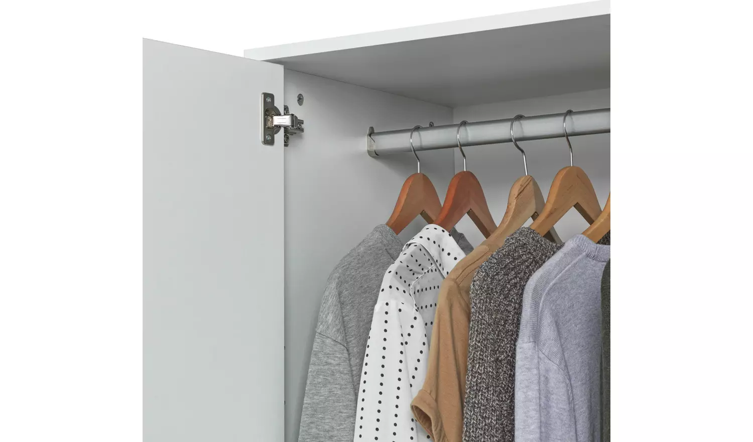 Argos Home Oslo 3 Piece 2 Door Wardrobe Set - White