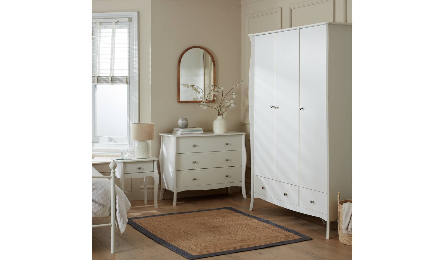 Argos Home Amelie 3 Piece 3 Door Wardrobe Set - White
