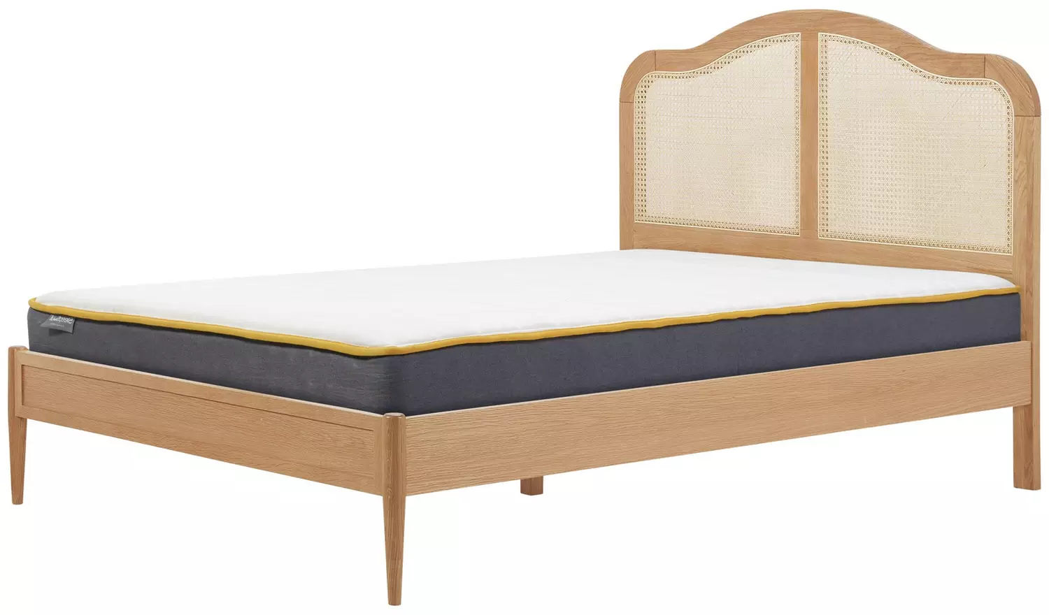 Birlea Leonie Double Rattan Bed Frame - Oak