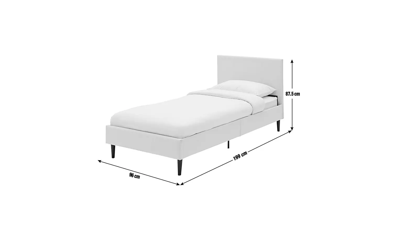 Argos Home Skylar Single Bed Frame - Black