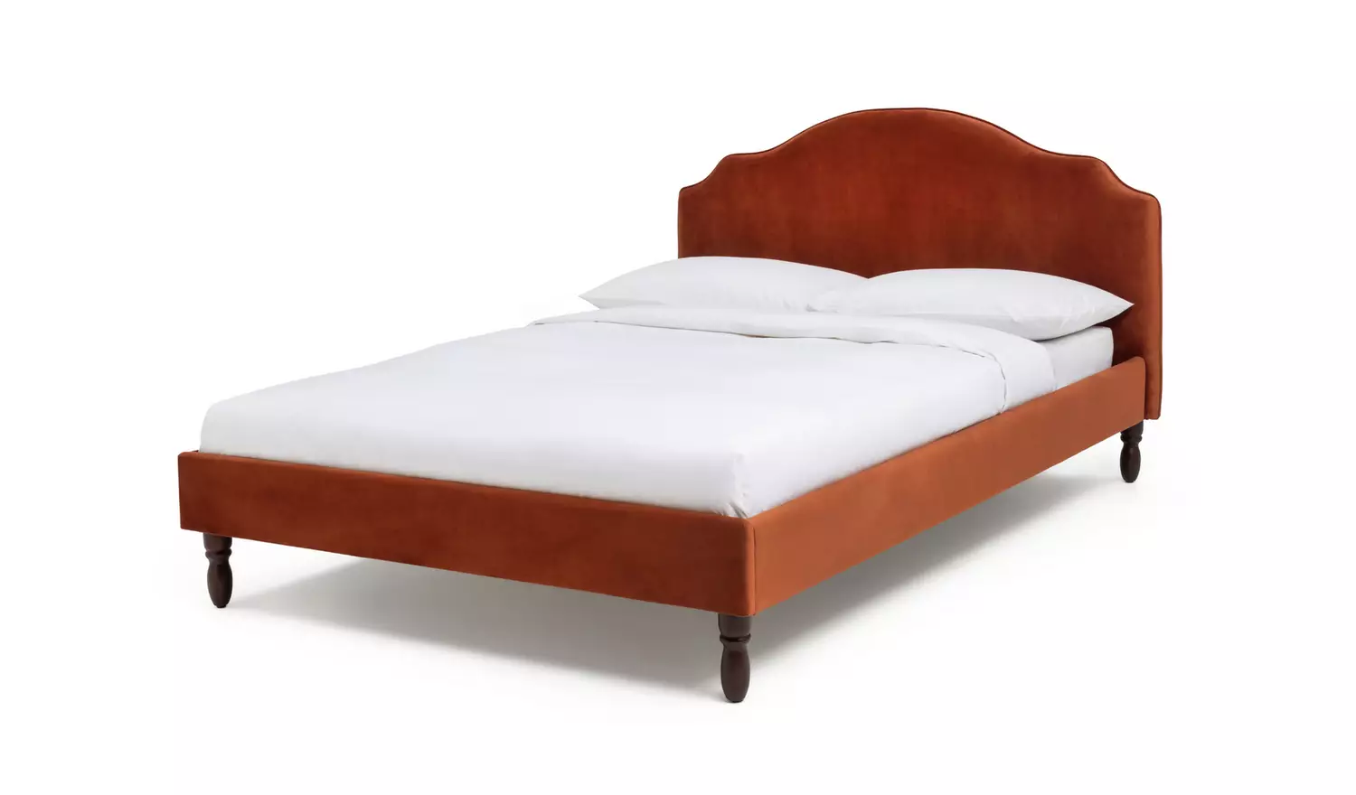 Habitat Sophia Double Velvet Bed Frame - Orange