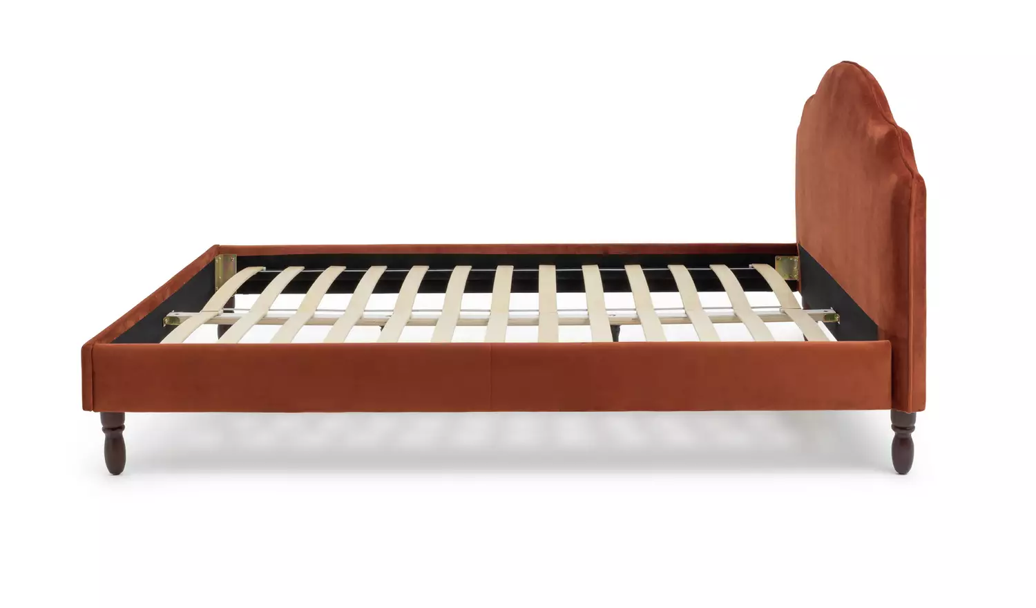 Habitat Sophia Double Velvet Bed Frame - Orange