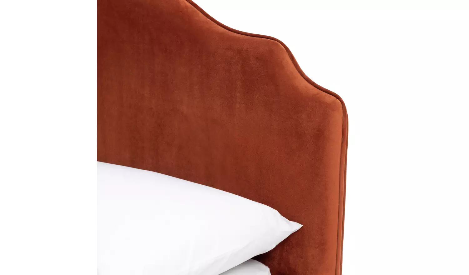 Habitat Sophia Double Velvet Bed Frame - Orange