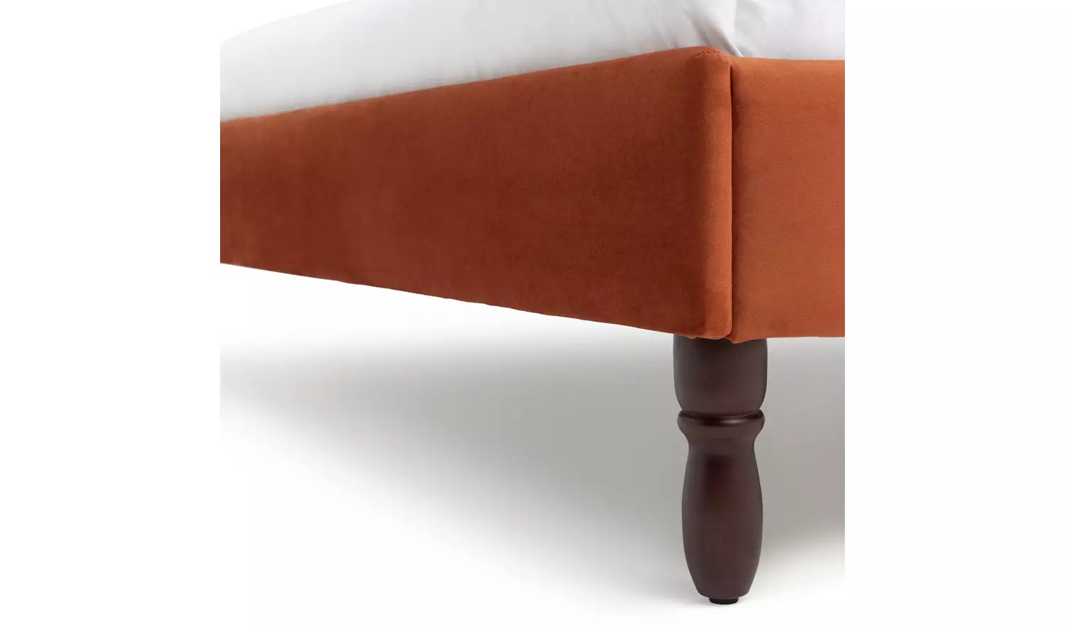 Habitat Sophia Double Velvet Bed Frame - Orange