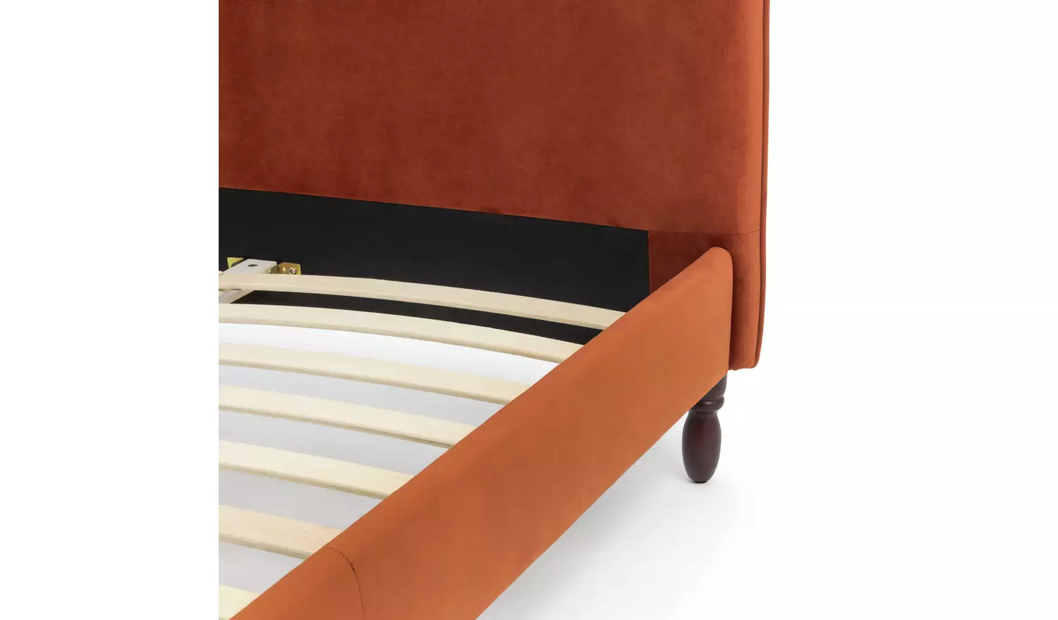 Habitat Sophia Double Velvet Bed Frame - Orange