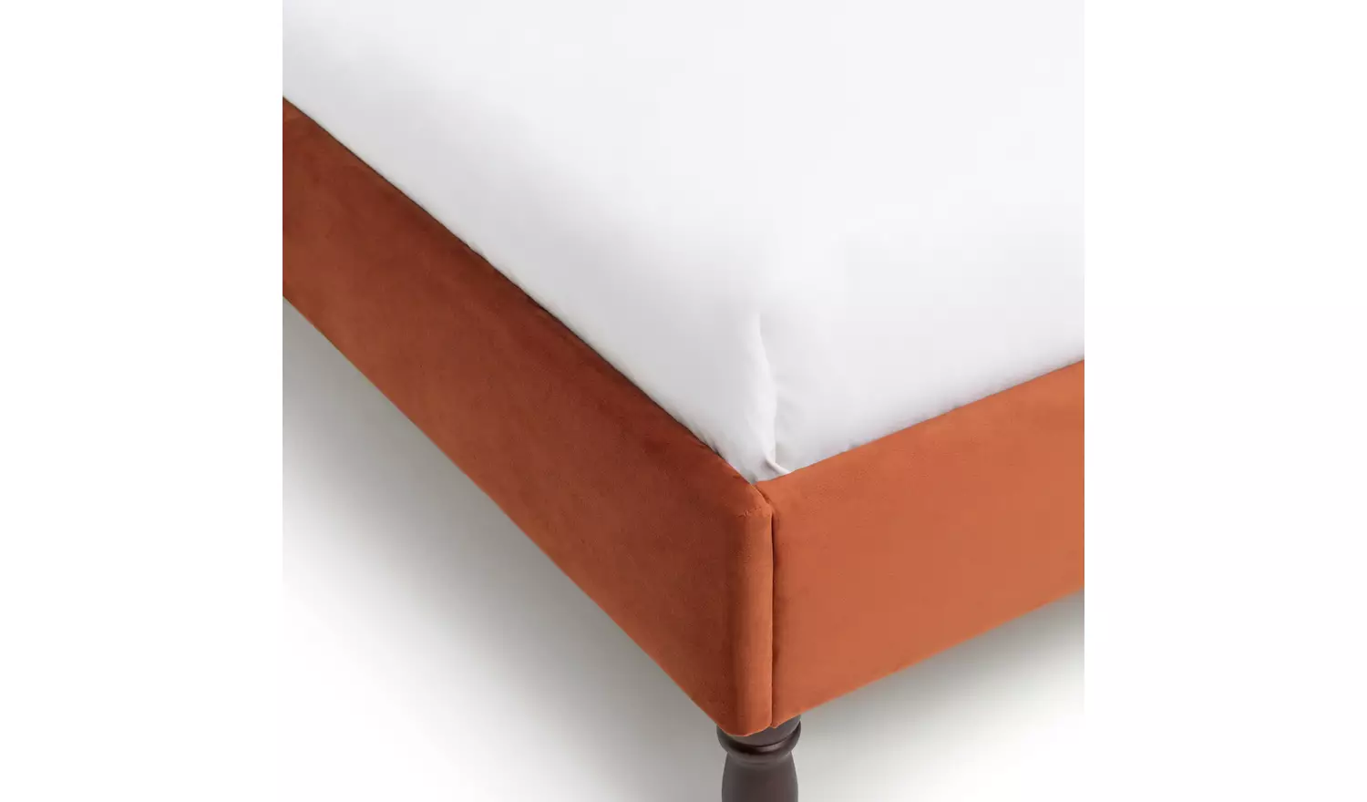 Habitat Sophia Double Velvet Bed Frame - Orange