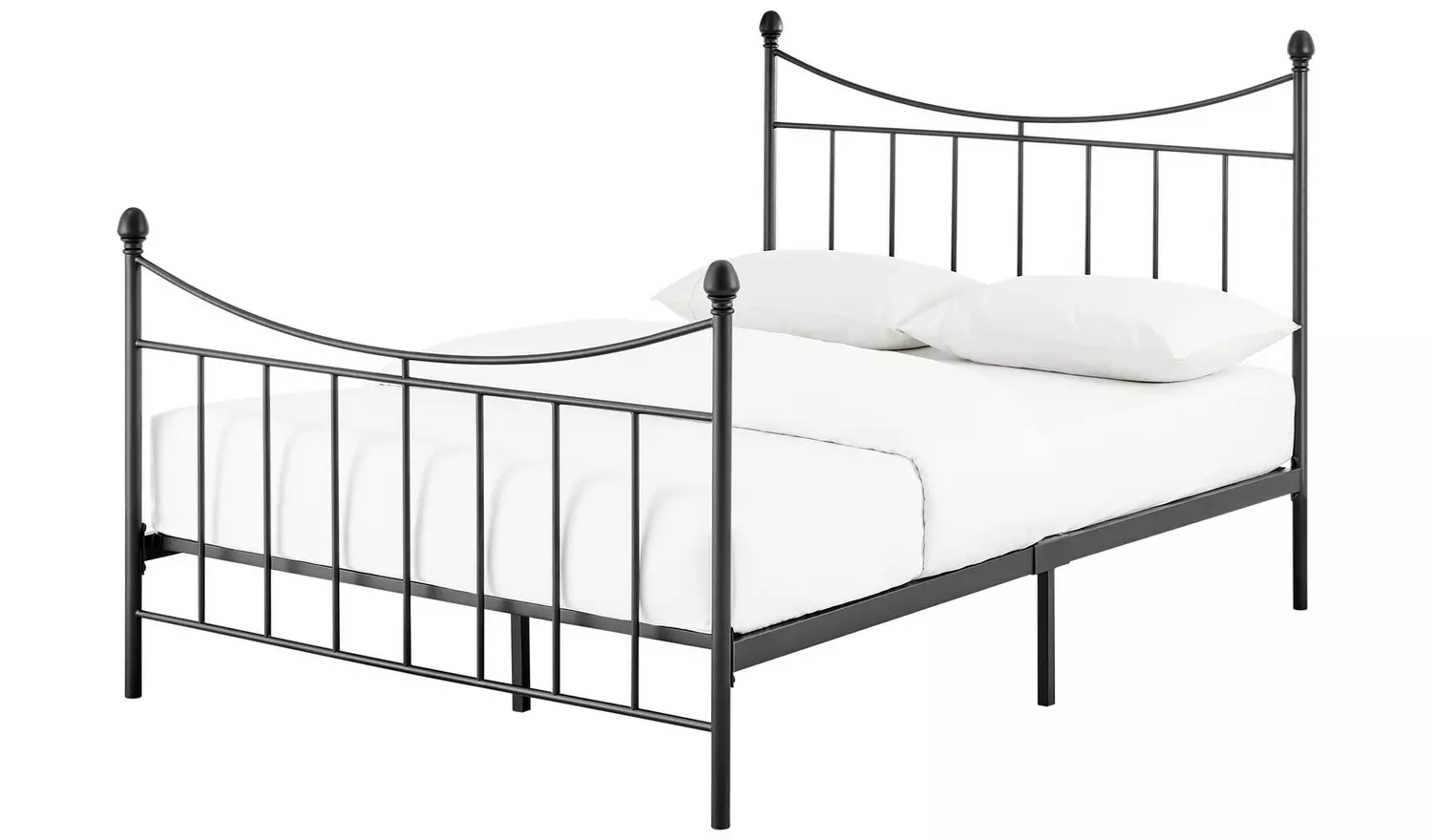 Argos Home Clara Double Metal Bed Frame - Black