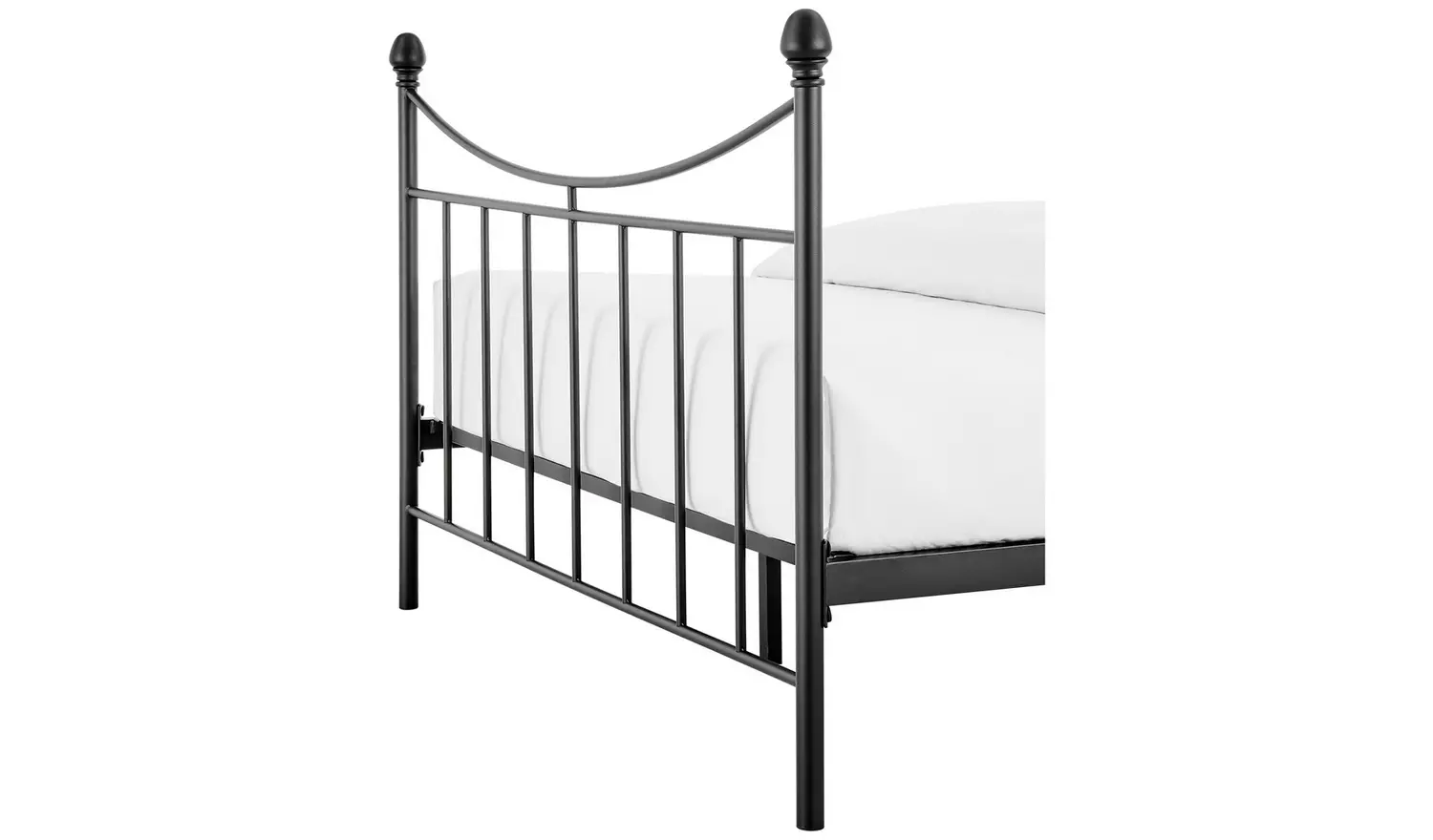 Argos Home Clara Double Metal Bed Frame - Black
