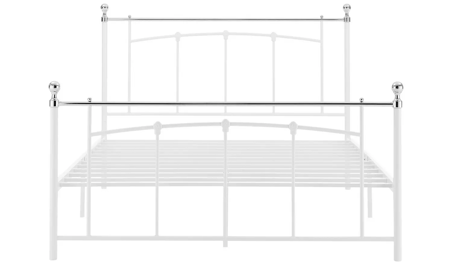 Argos Home Yani Small Double Metal Bed Frame - White