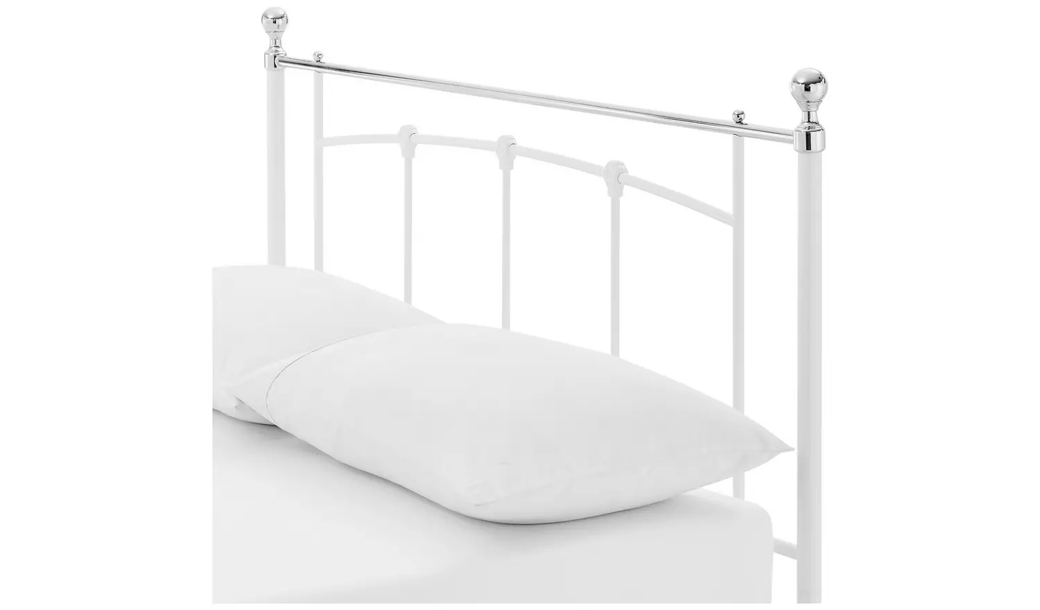 Argos Home Yani Small Double Metal Bed Frame - White