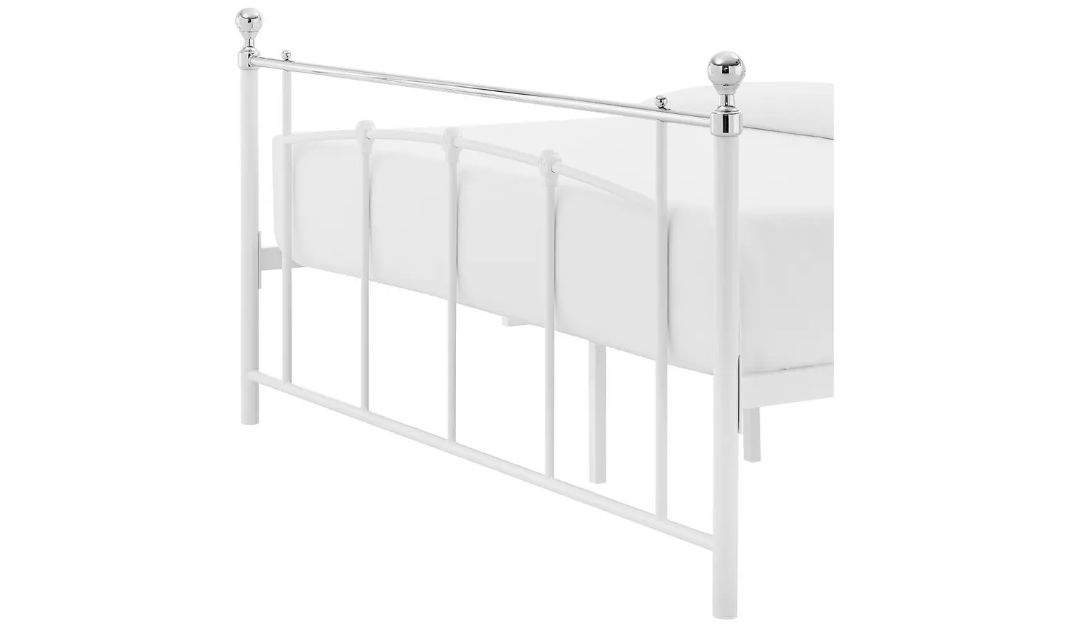 Argos Home Yani Small Double Metal Bed Frame - White