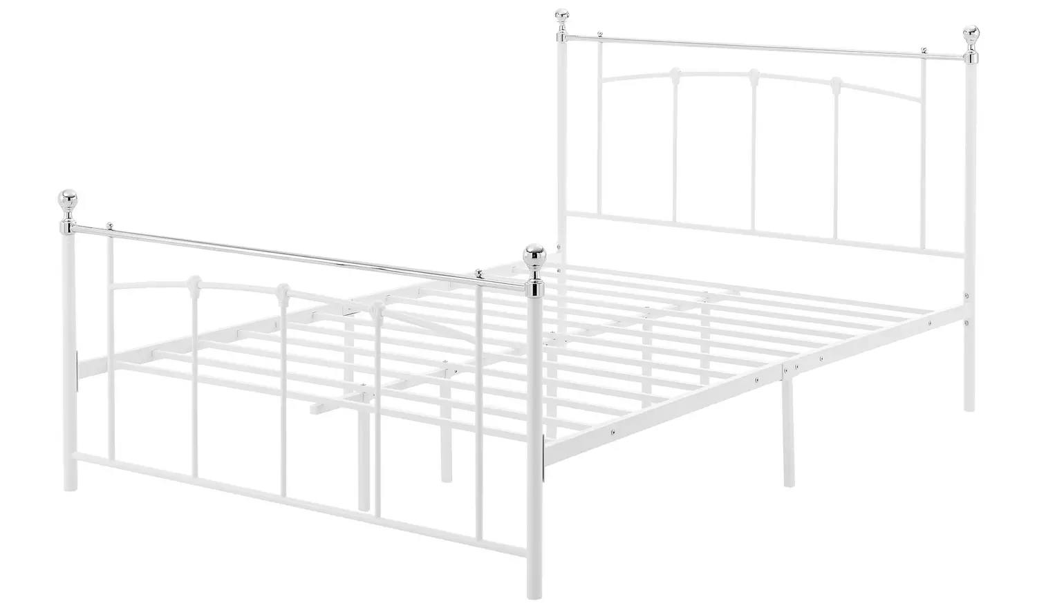 Argos Home Yani Small Double Metal Bed Frame - White