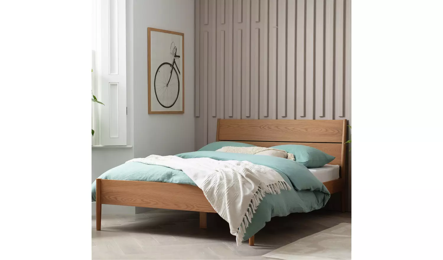 Habitat Scottie Kingsize Bed Frame - Oak