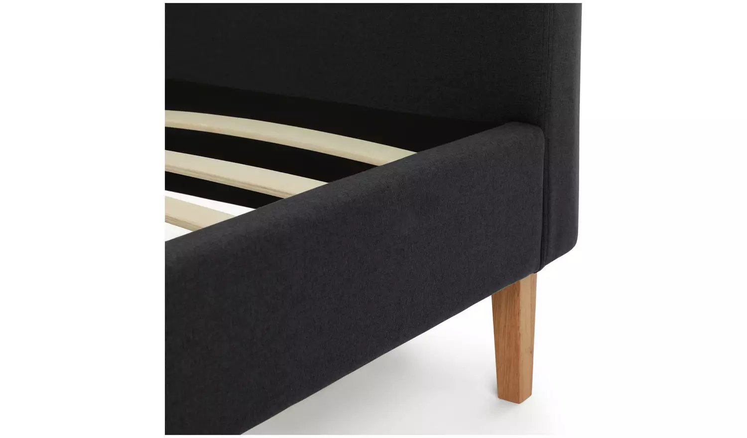 Habitat Ren Kingsize Fabric Bed Frame - Charcoal