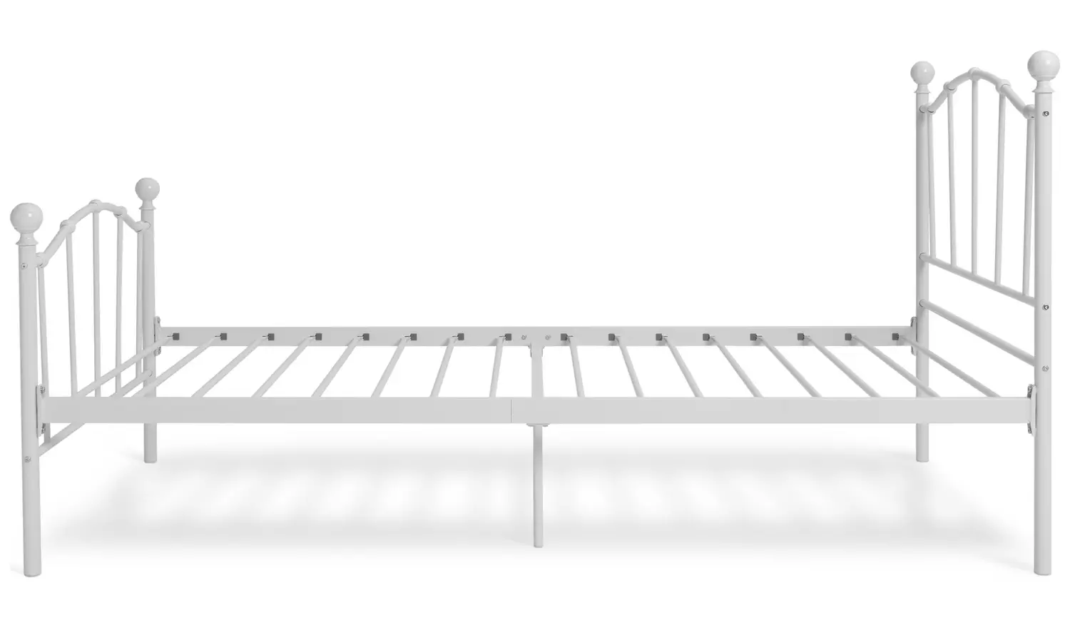 Argos Home Fleur Single Metal Bed Frame - White