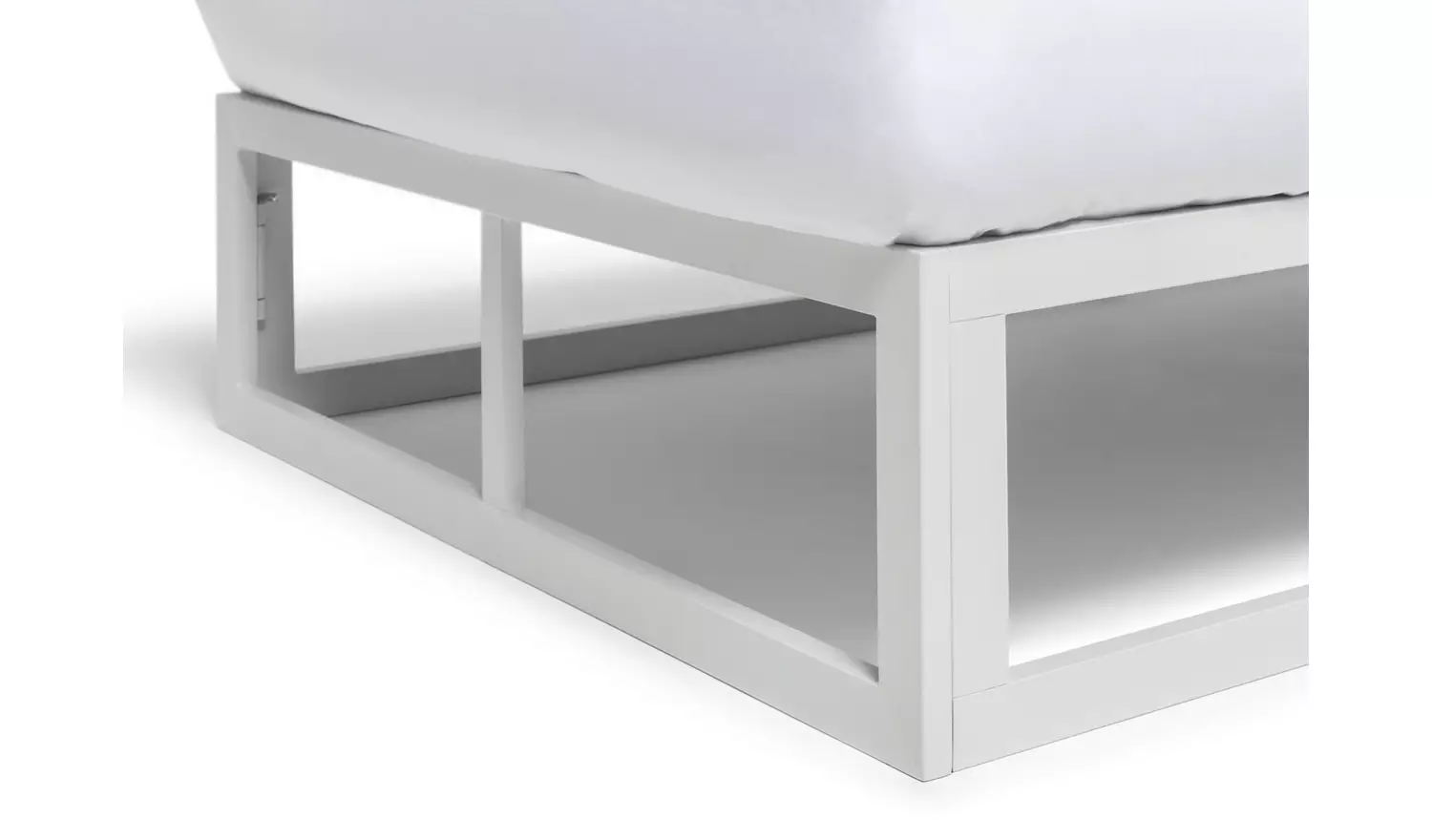Argos Home Platform Single Metal Bed Frame - White