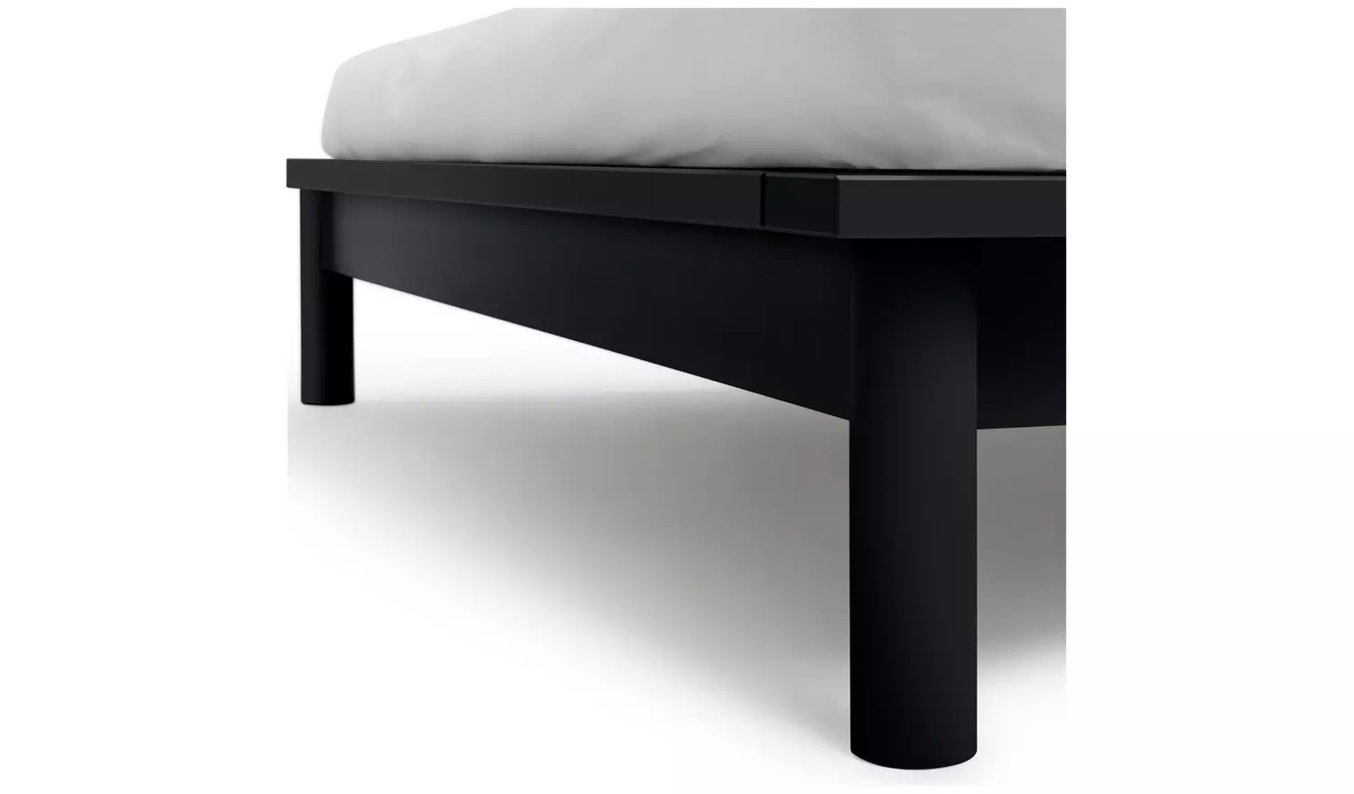 Habitat Akio Kingsize Wooden Platform Bed Frame - Black