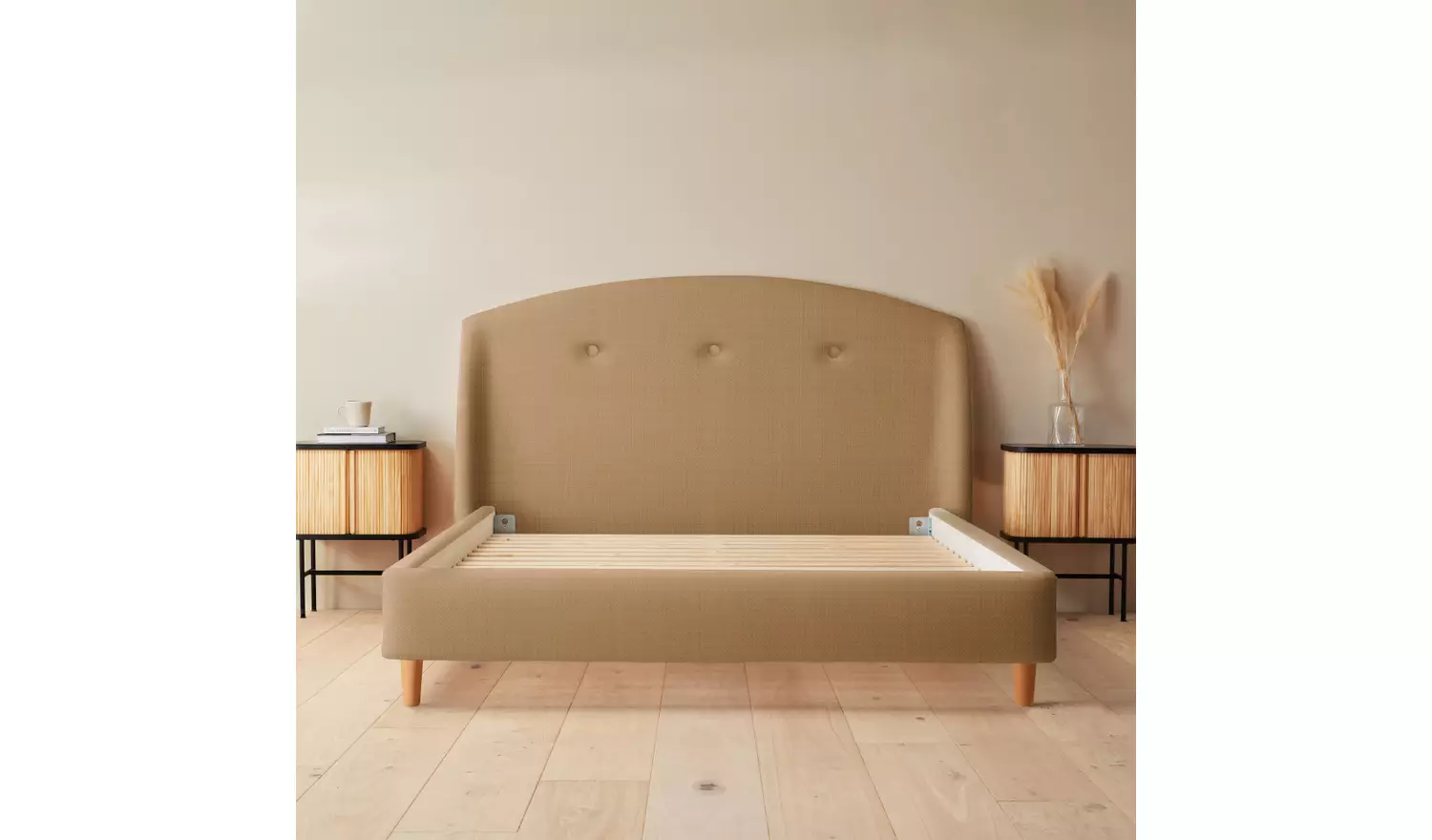 Silentnight Evana Kingsize Fabric Bed Frame - Beige