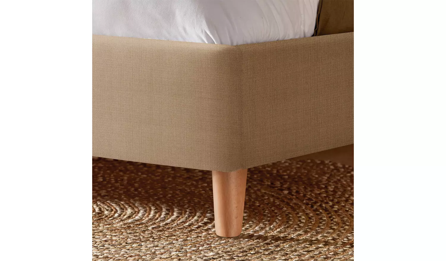 Silentnight Evana Kingsize Fabric Bed Frame - Beige