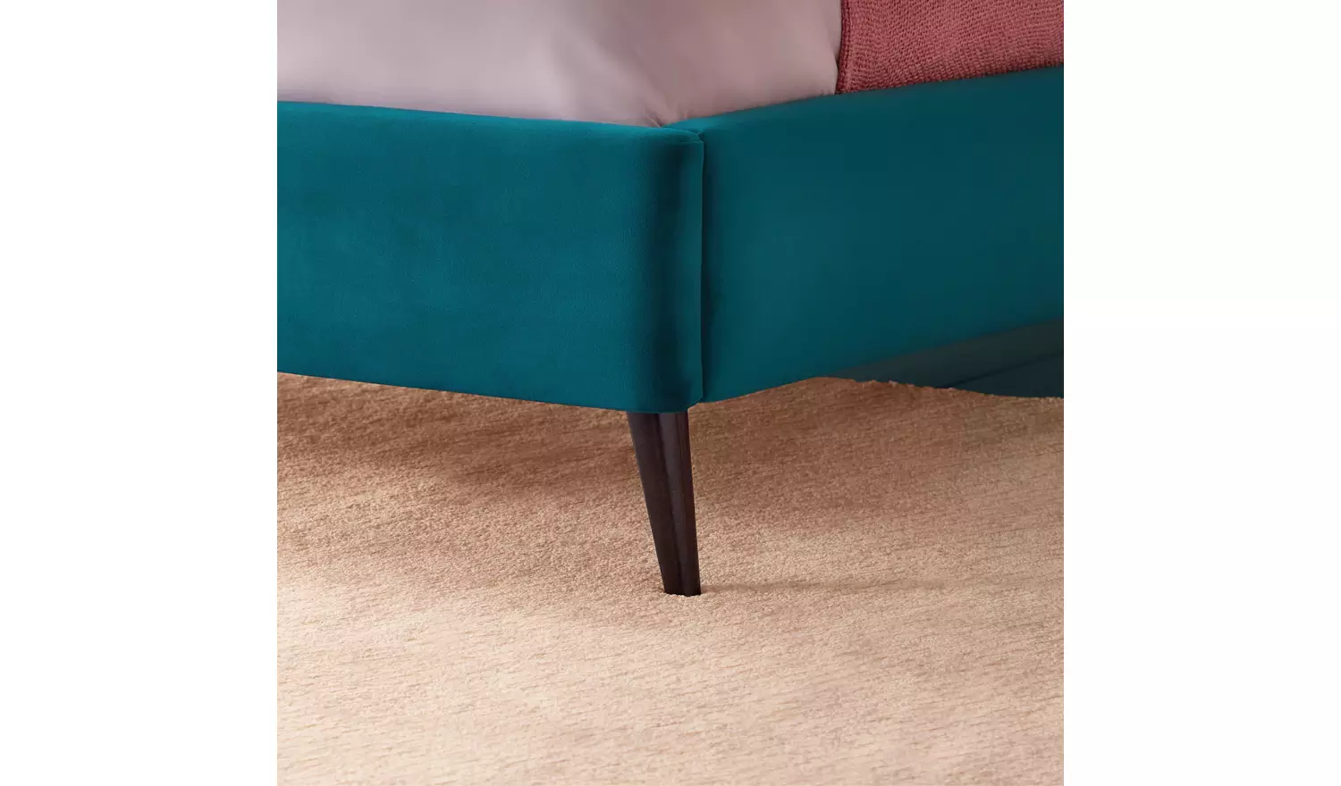 Silentnight Octavia Kingsize Velvet Bed Frame - Teal