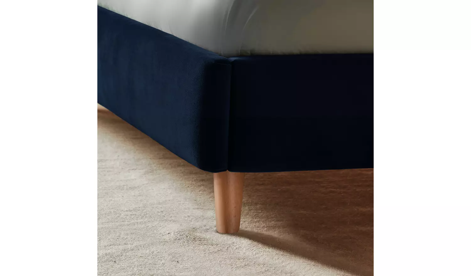 Silentnight Oriana Double Velvet Bed Frame - Blue