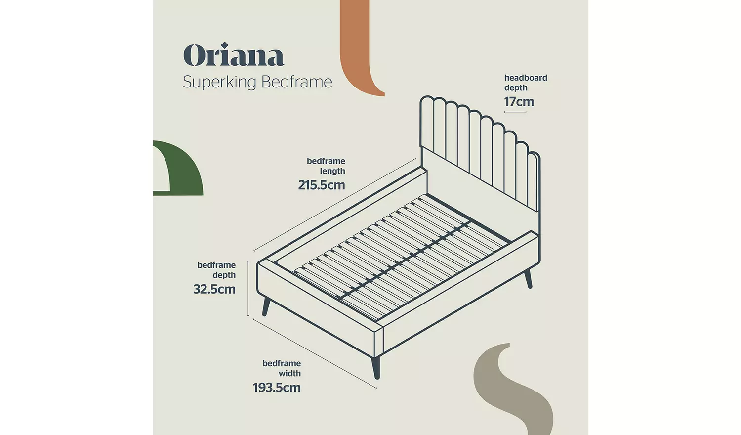 Silentnight Oriana Superking Velvet Bed Frame - Blue