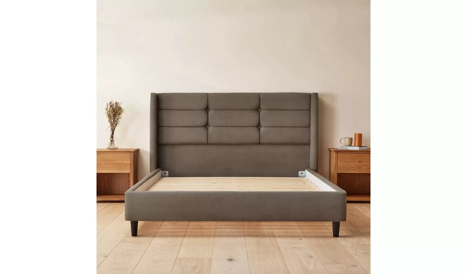 Silentnight Lilith Superking Velvet Bed Frame - Charcoal