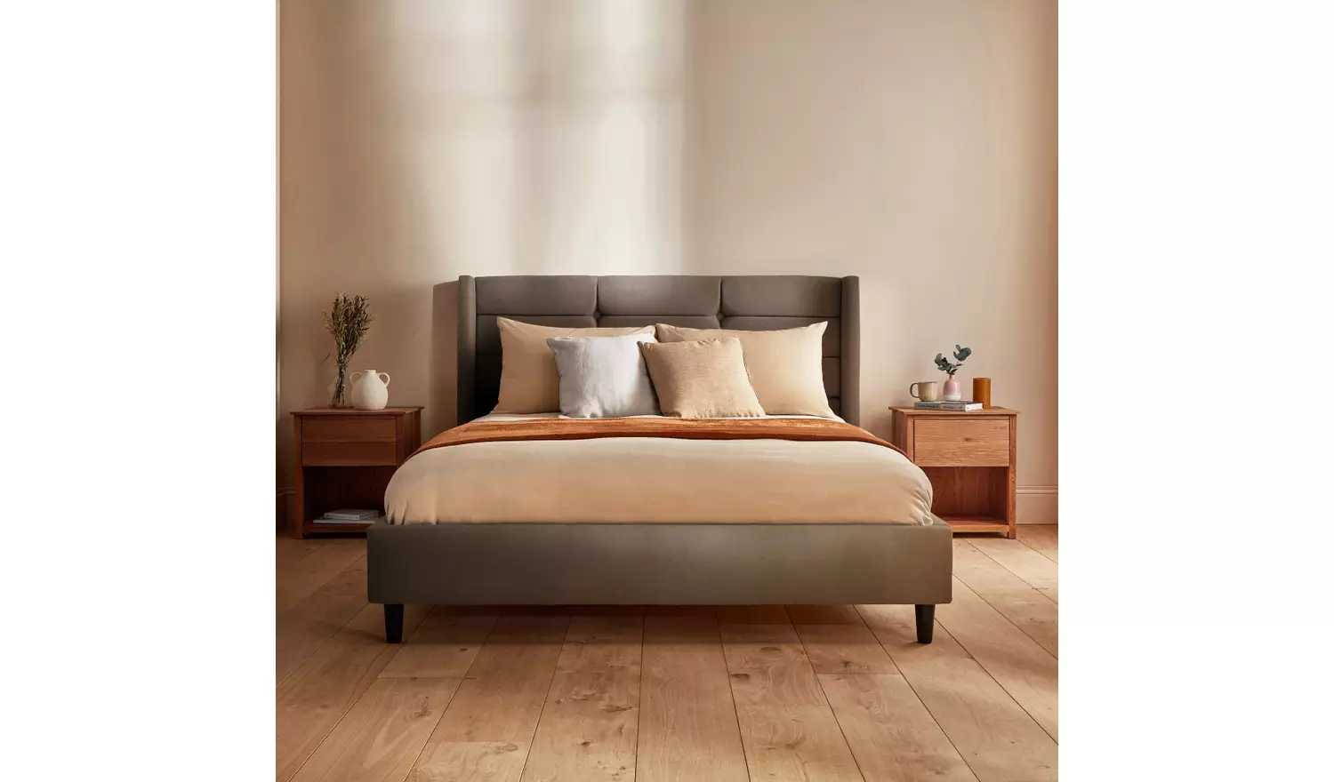 Silentnight Lilith Superking Velvet Bed Frame - Charcoal