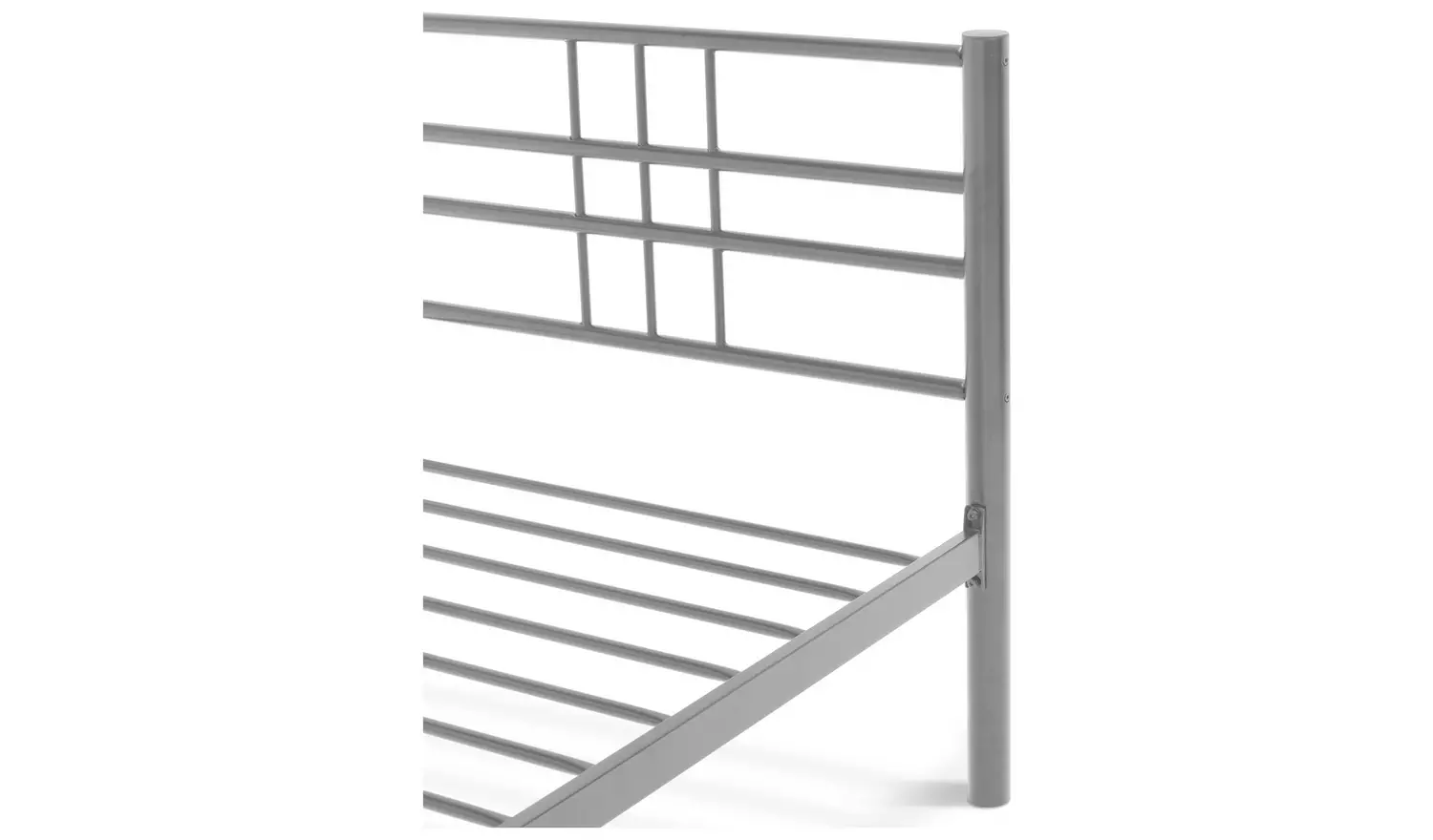 Argos Home Atlas Single Metal Bed Frame - Silver