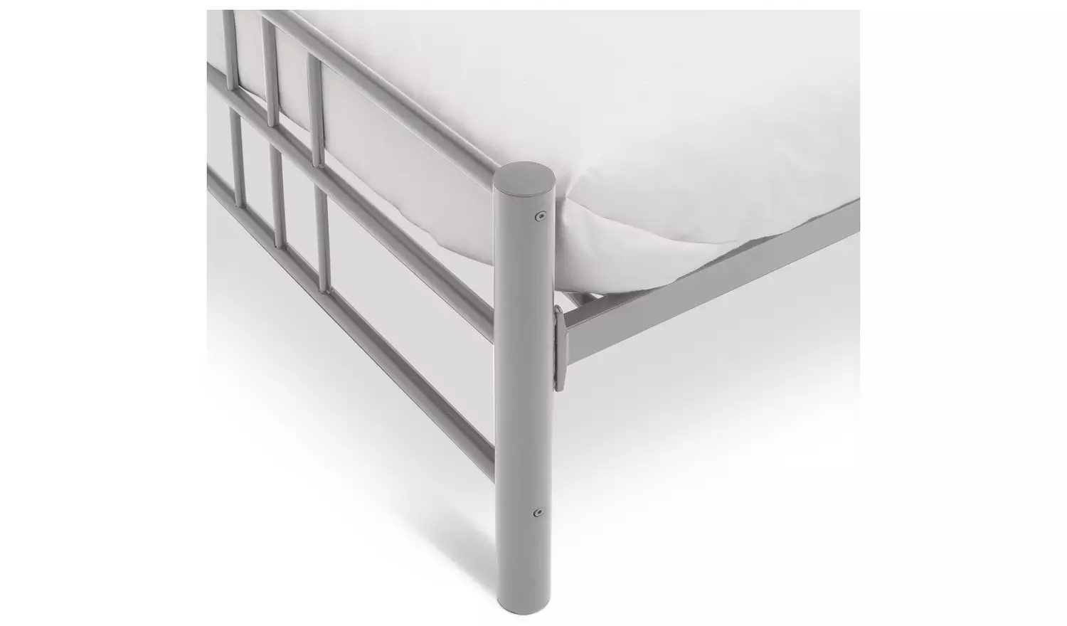 Argos Home Atlas Single Metal Bed Frame - Silver