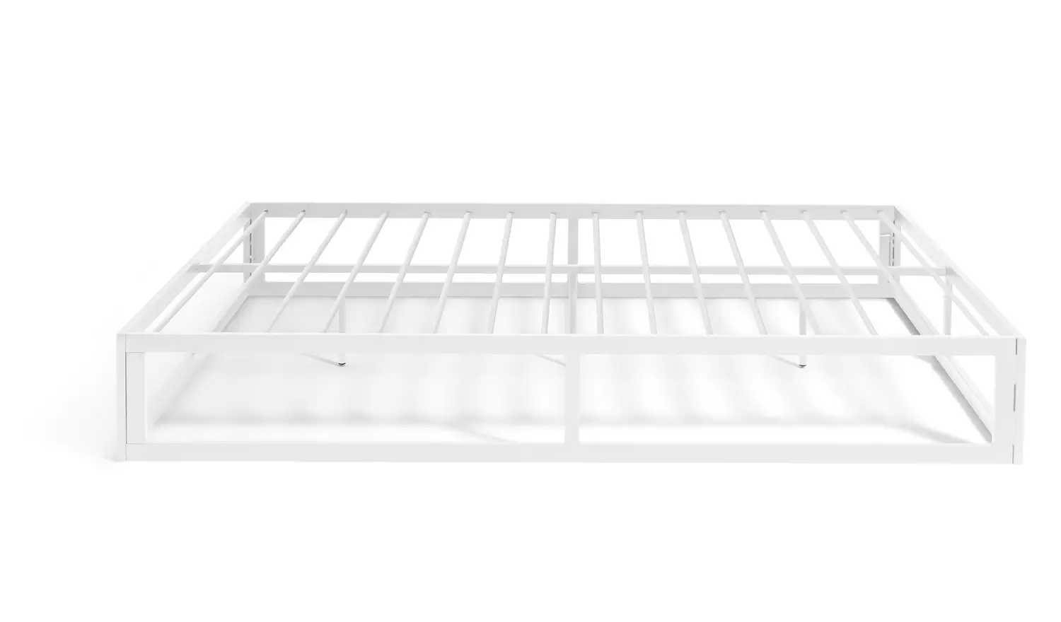 Argos Home Platform Small Double Metal Bed Frame - White