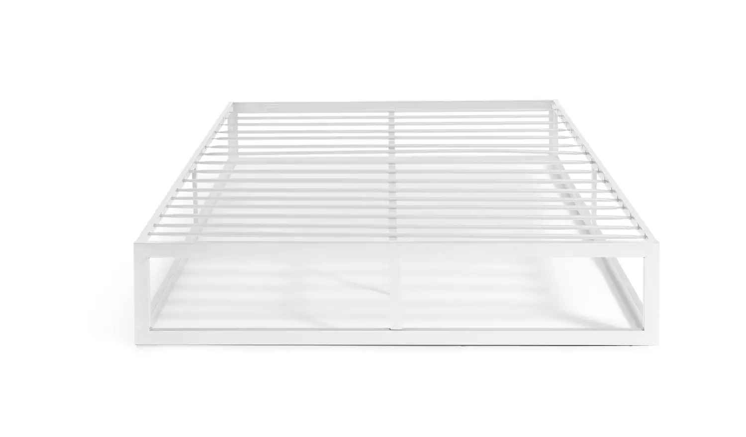 Argos Home Platform Small Double Metal Bed Frame - White