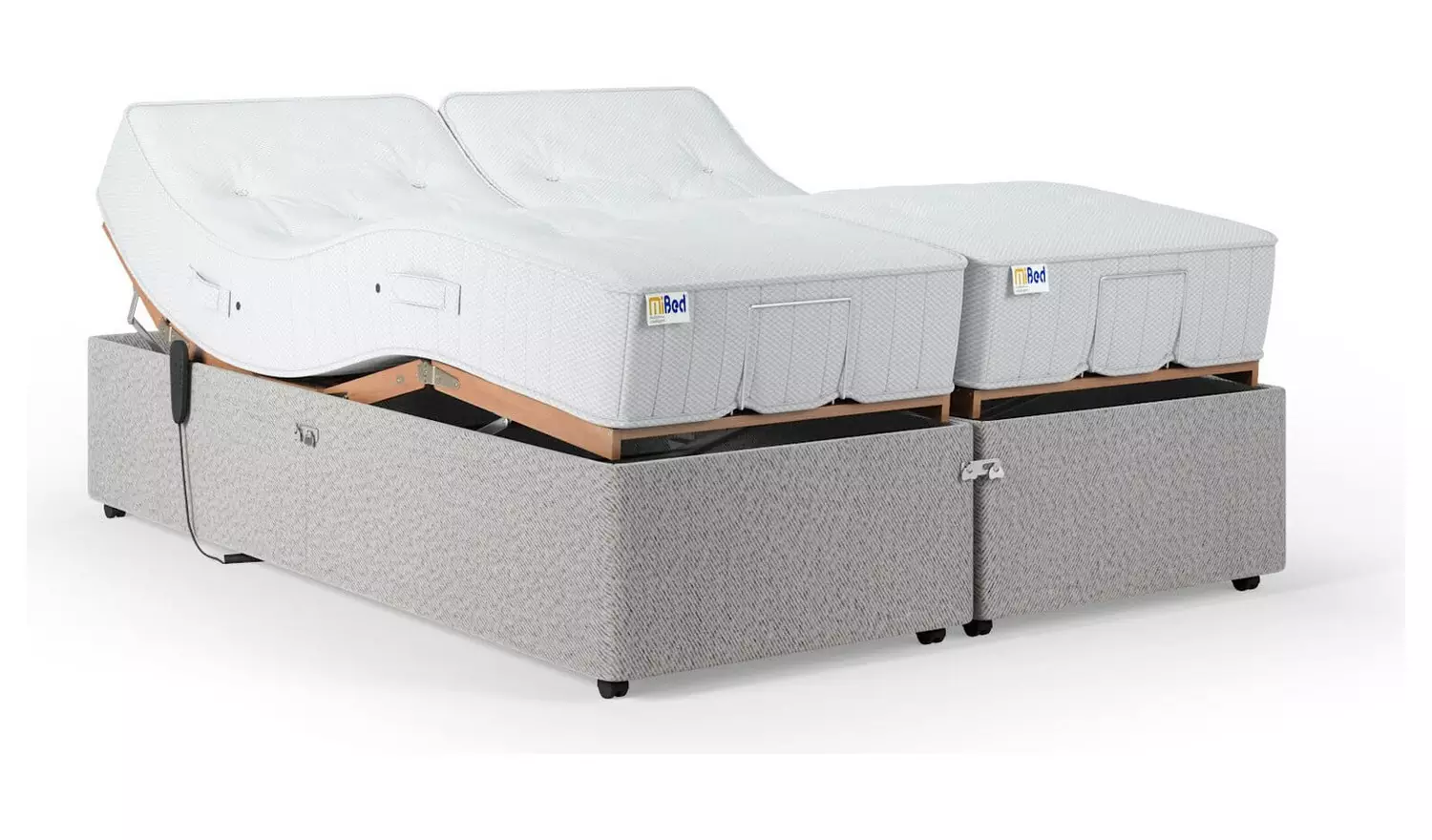 Mibed Essentials Pocket Kingsize Adjustable Bed - Dark Grey