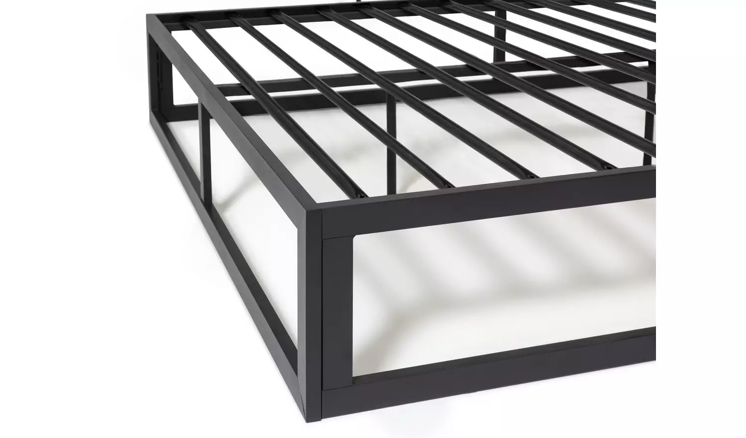 Argos Home Platform Double Metal Bed Frame - Black