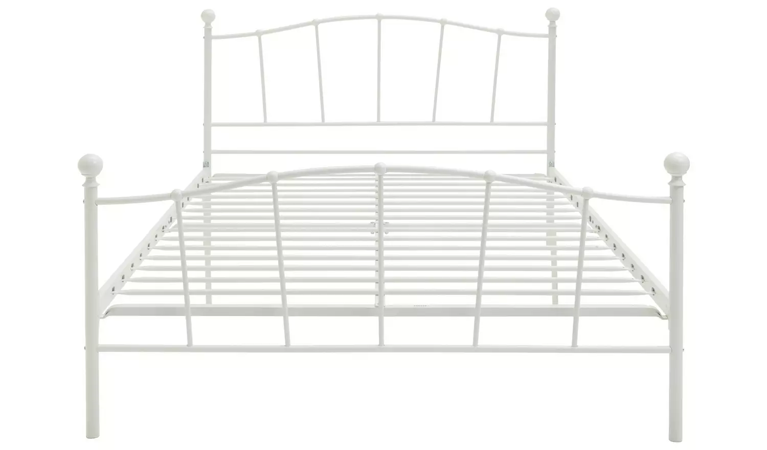 Argos Home Fleur Small Double Metal Bed Frame - White