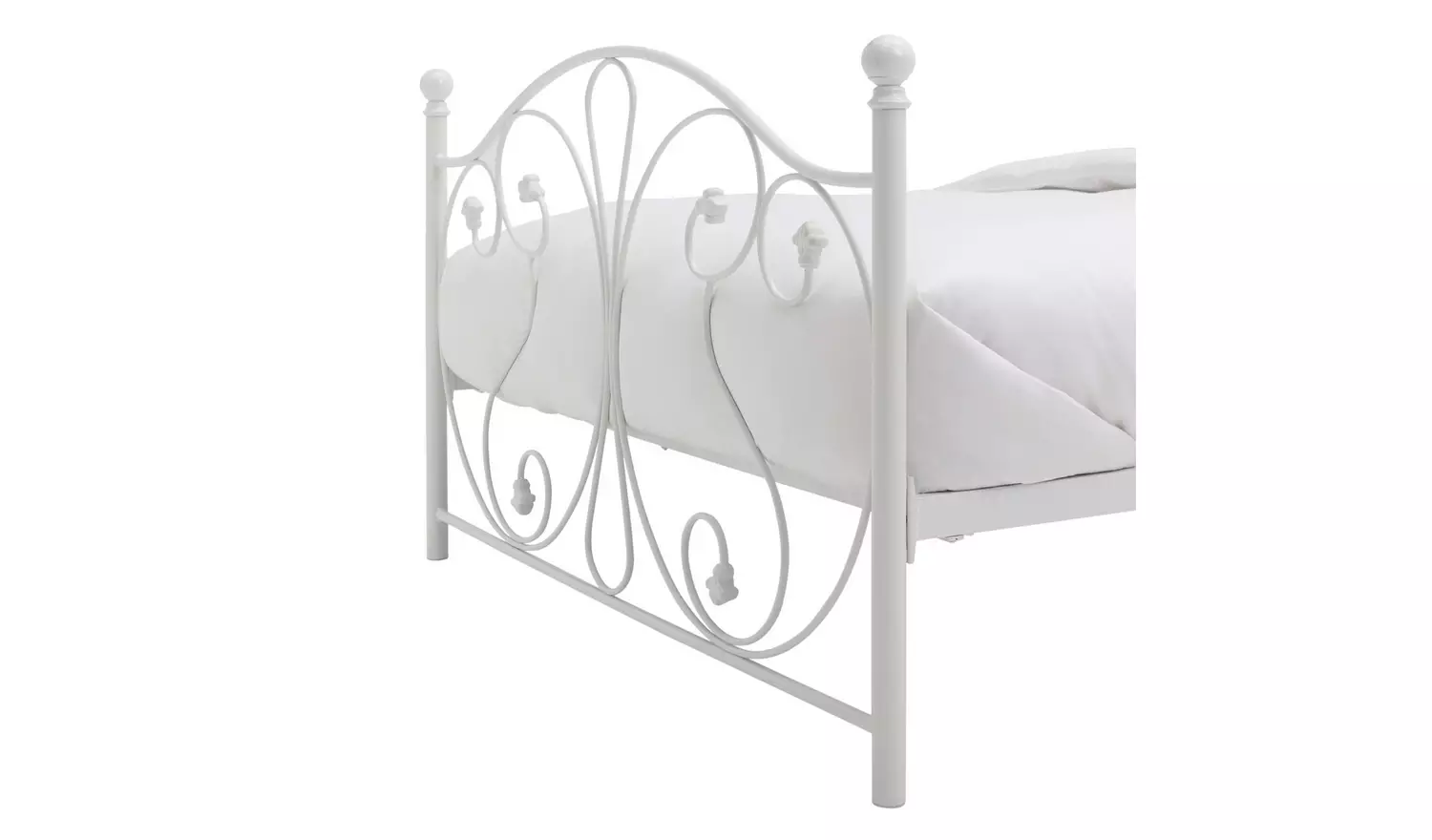 Argos Home Marietta Small Double Metal Bed Frame - White