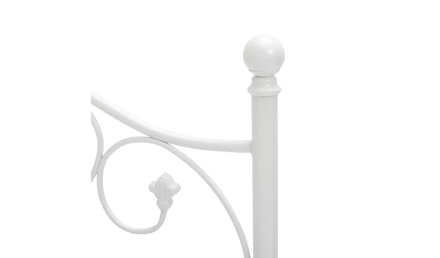 Argos Home Marietta Small Double Metal Bed Frame - White