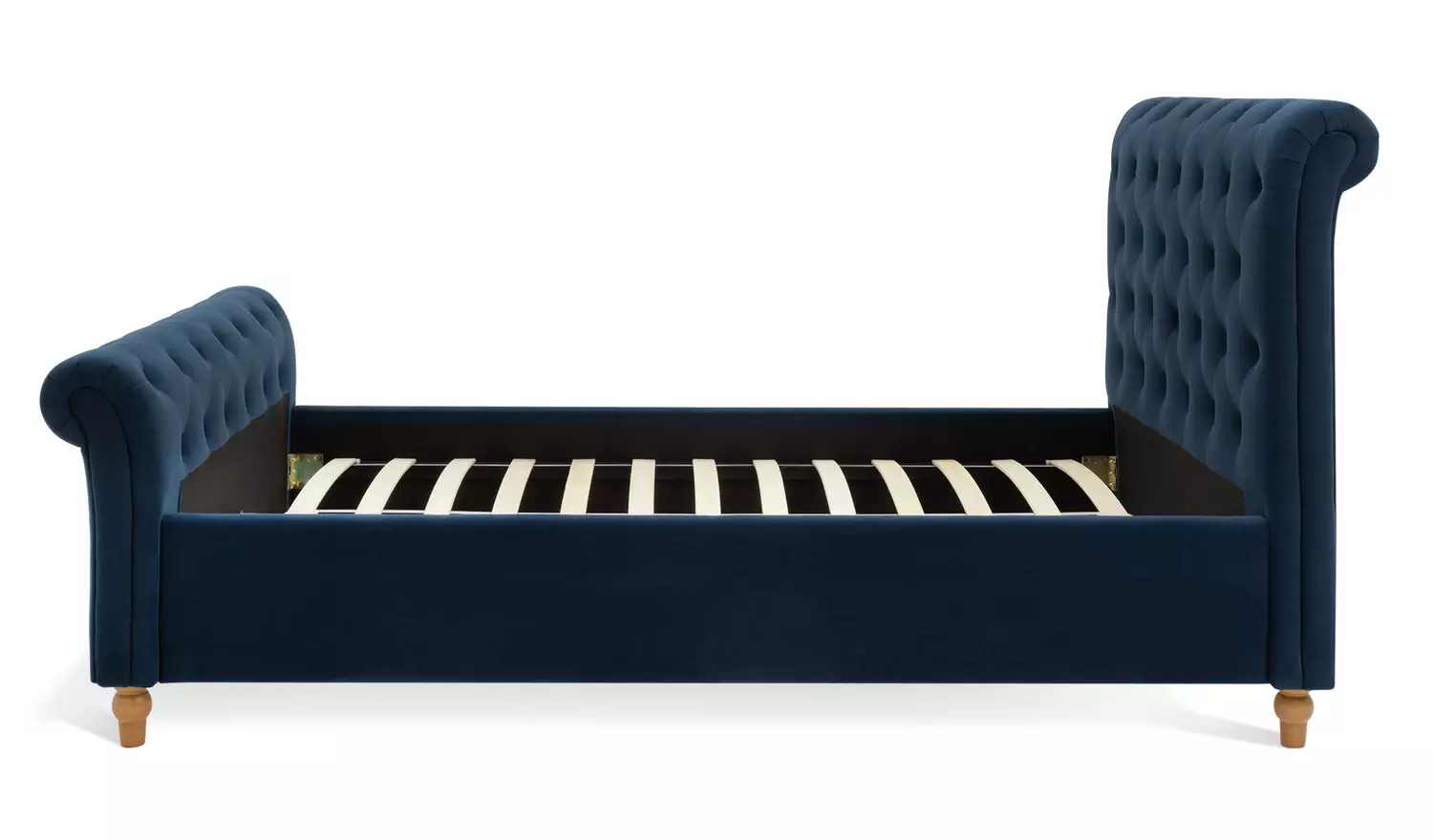 Argos Home Harrogate Double Velvet Bed Frame - Navy