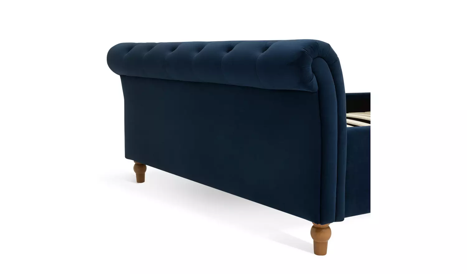 Argos Home Harrogate Double Velvet Bed Frame - Navy